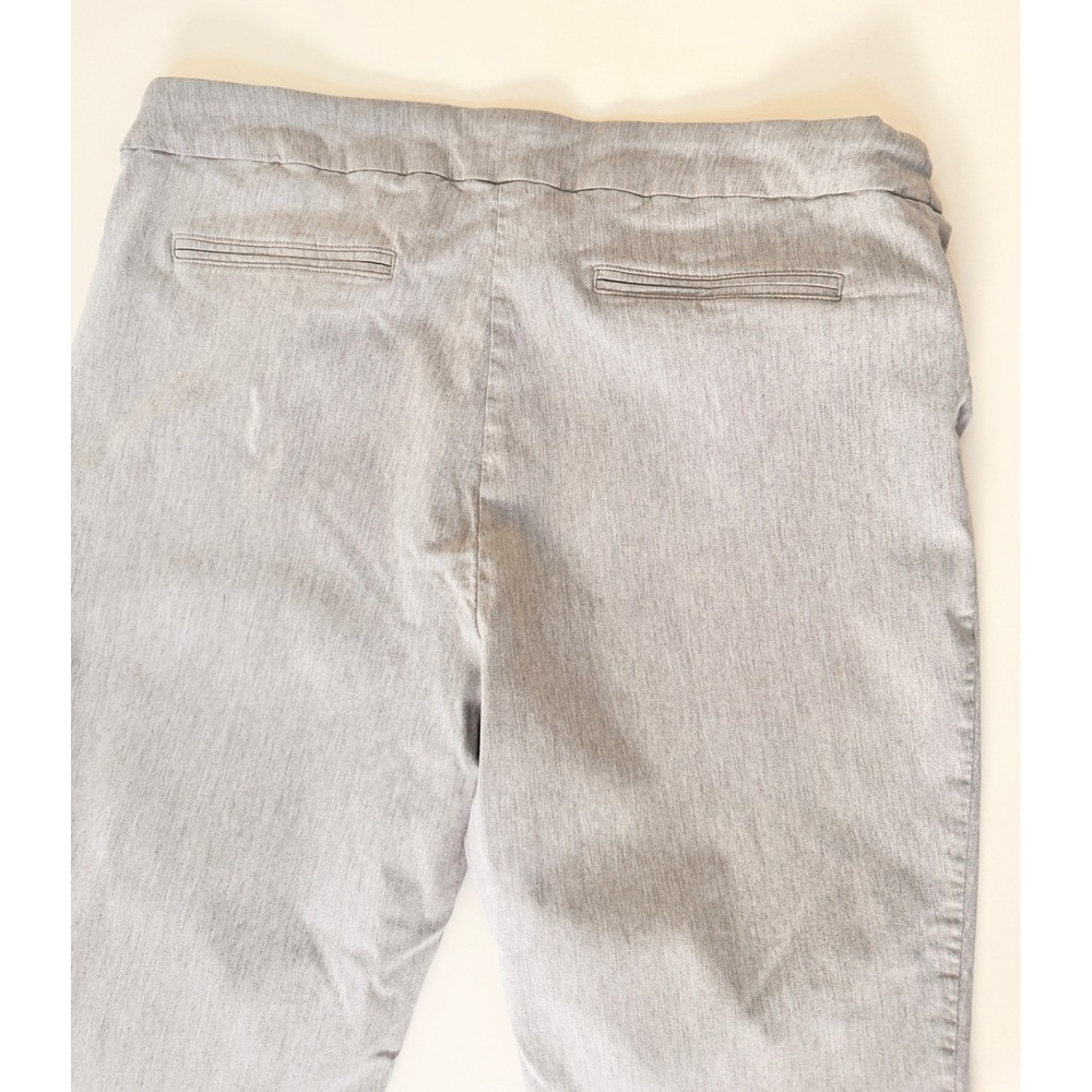 Hilary Radley Womens Gray Pull On Cropped Stretch Dress Ankle Pants  Size XXL - Picture 6 of 10